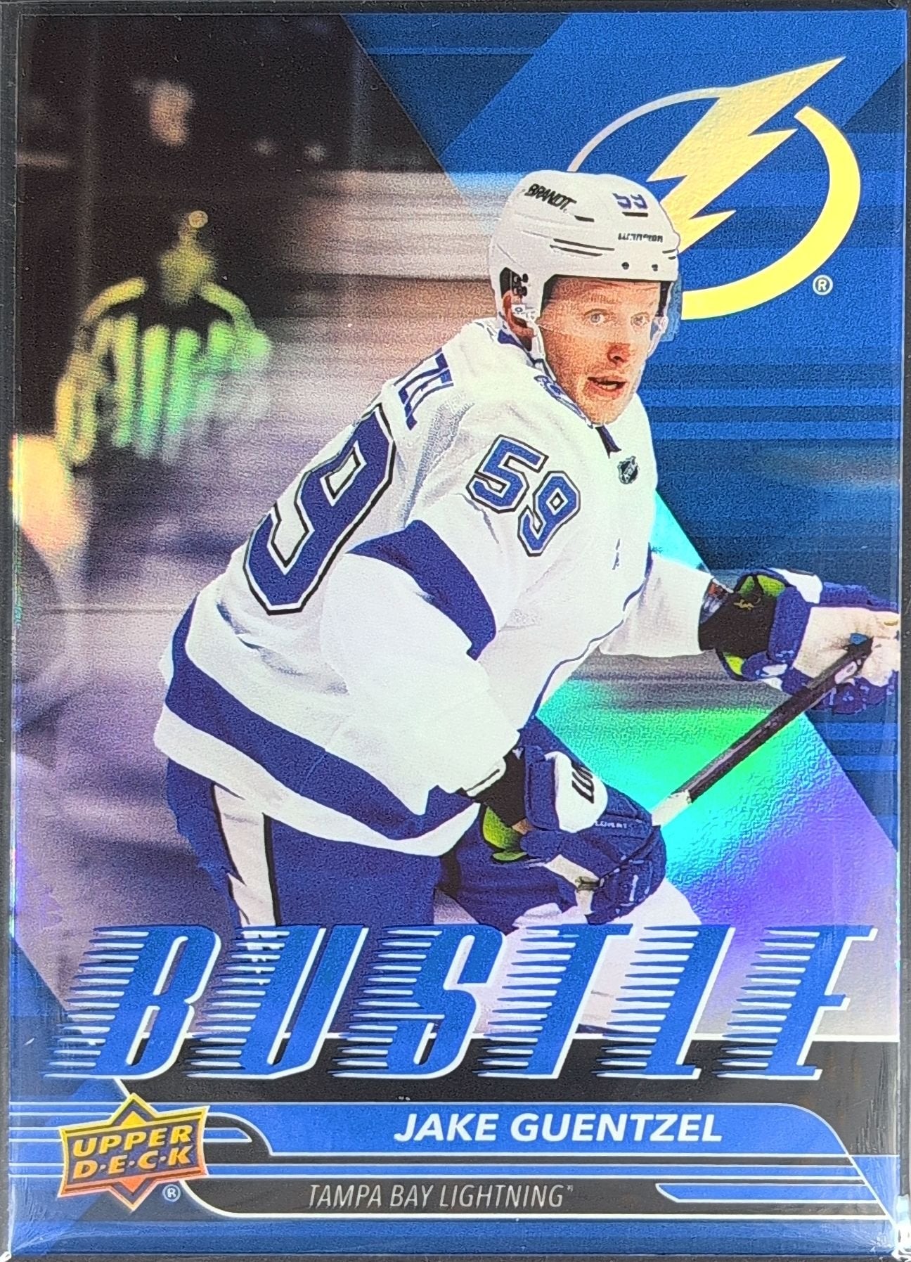 Jake Guentzel 2025-26 Upper Deck #B-10 Bustle Tampa Bay Lightning - front image