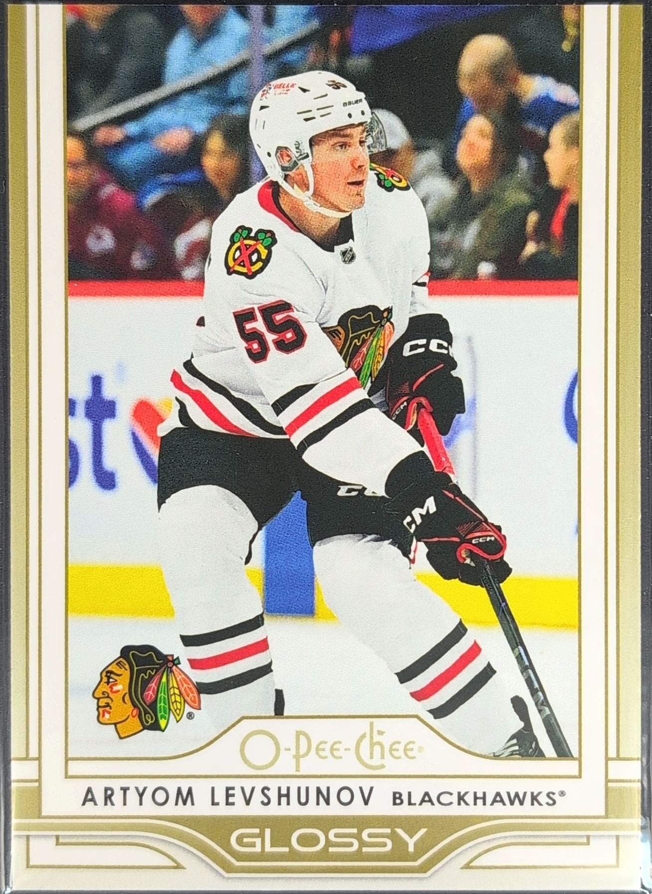 Artyom Levshunov 2025-26 Upper Deck #OG-7 O-Pee-Chee Glossy Chicago Blackhawks - front image