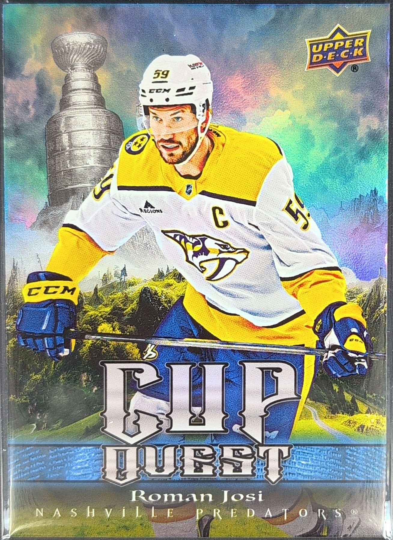 Roman Josi 2025-26 Upper Deck #CQ-19 Cup Quest Nashville Predators - front image