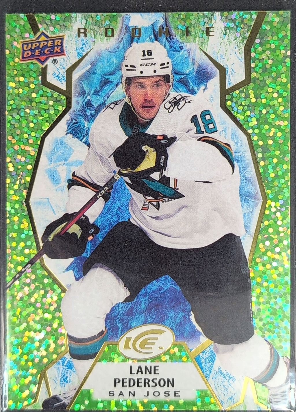 2021-2022 Upper Deck Lane Pederson #109 San Jose Sharks front