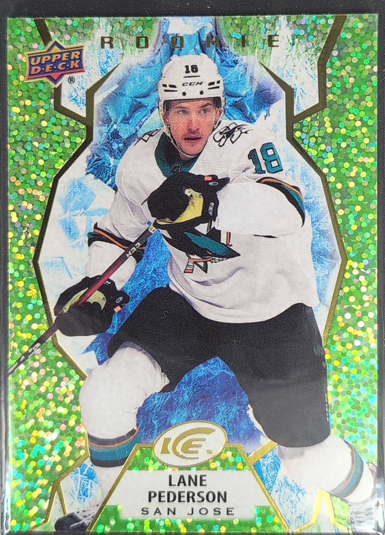2021-2022 Upper Deck Lane Pederson #109 San Jose Sharks front