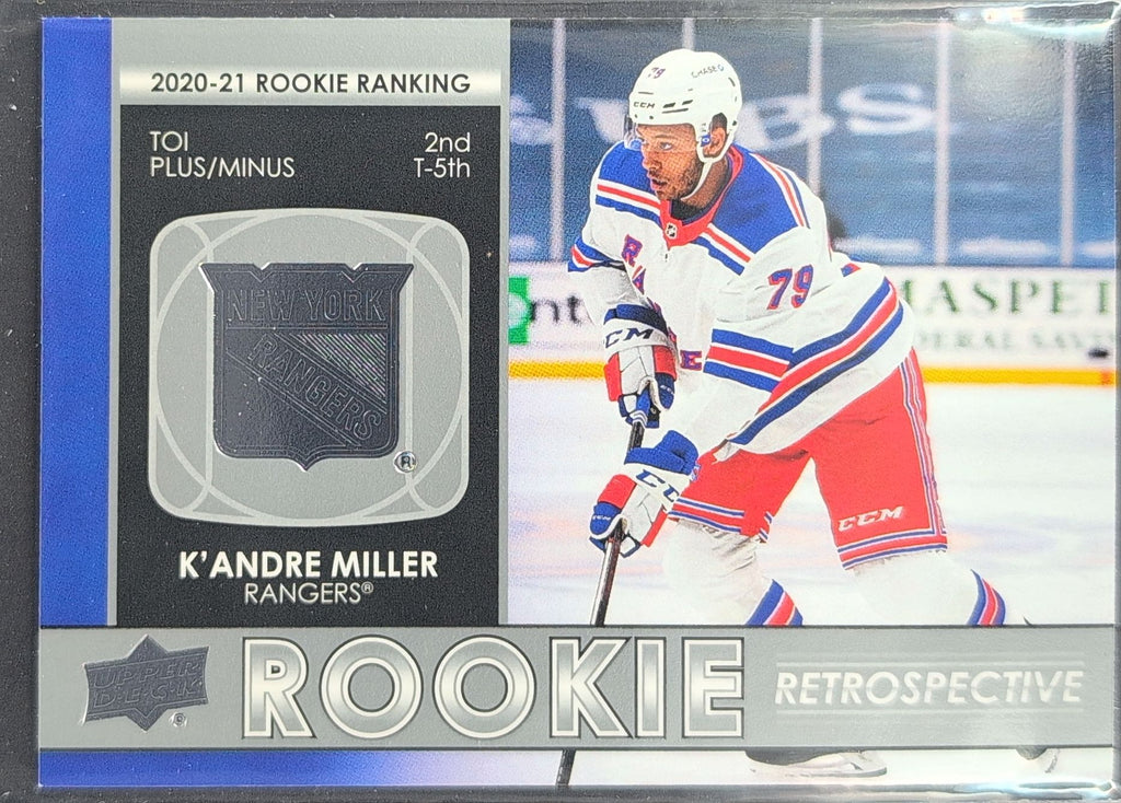 2021-2022 Upper Deck K'Andre Miller #RR-19 New York Rangers front