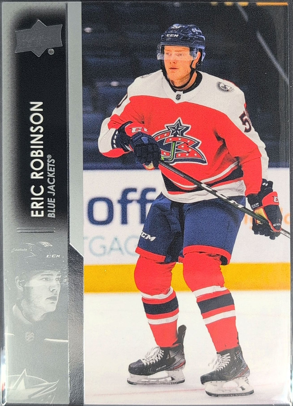 2021-2022 Upper Deck Eric Robinson #55 Columbus Blue Jackets front