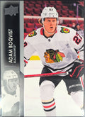 Adam Boqvist 2021-22 Upper Deck #38 Chicago Blackhawks - front image