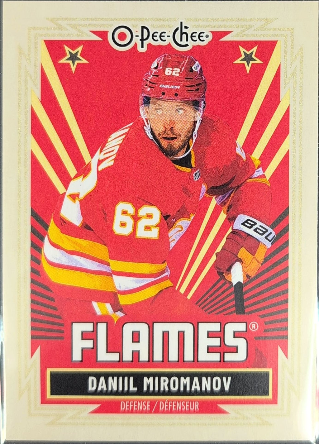 Daniil Miromanov 2025-26 O-Pee-Chee #241 Retro Calgary Flames - front image