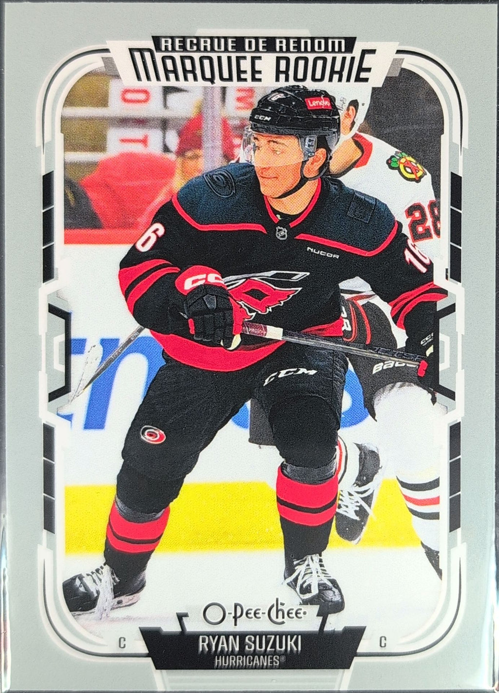 2025-26 O-Pee-Chee Ryan Suzuki #572 RC Carolina Hurricanes front