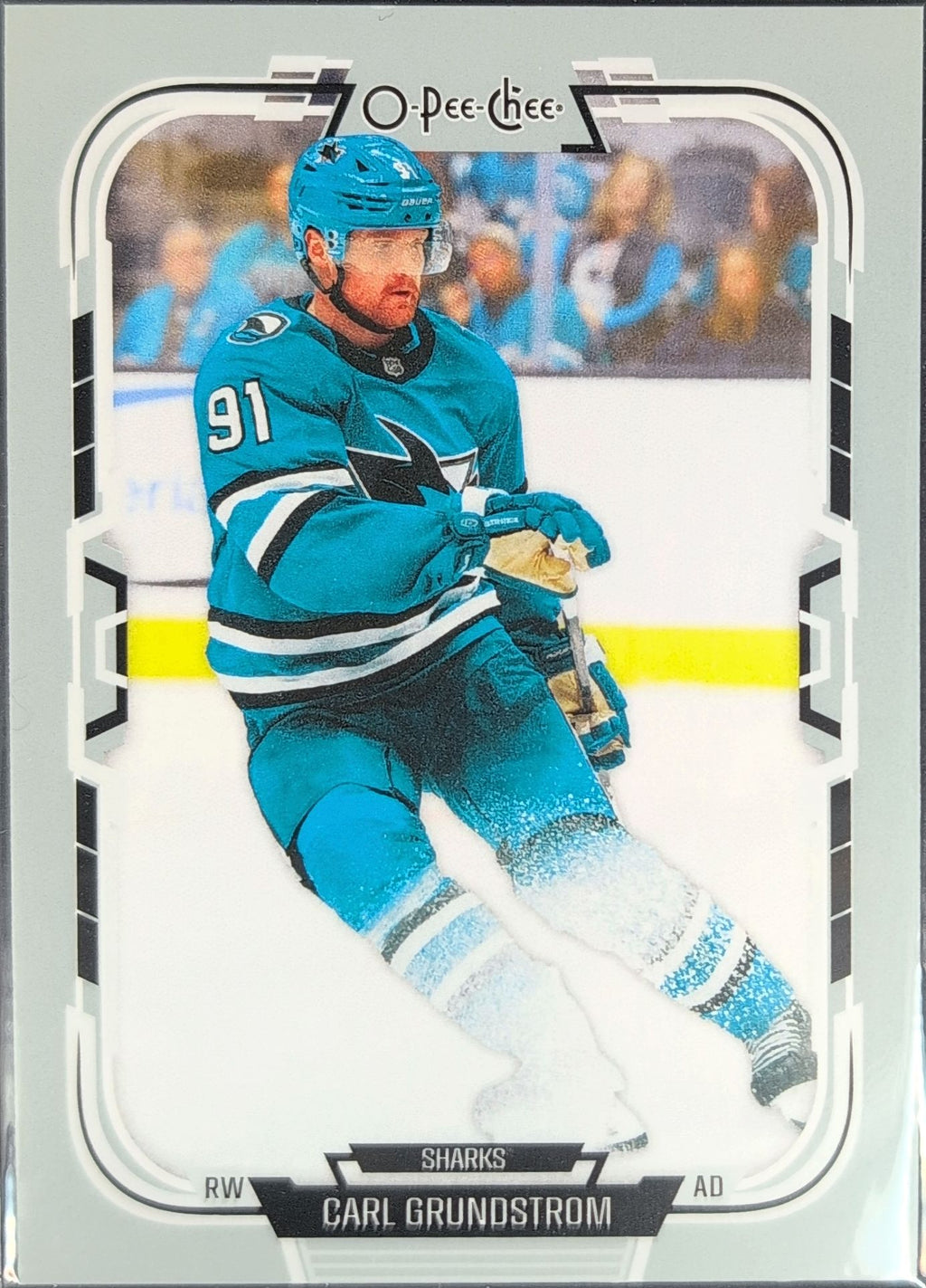 2025-26 O-Pee-Chee Carl Grundstrom #284 San Jose Sharks front