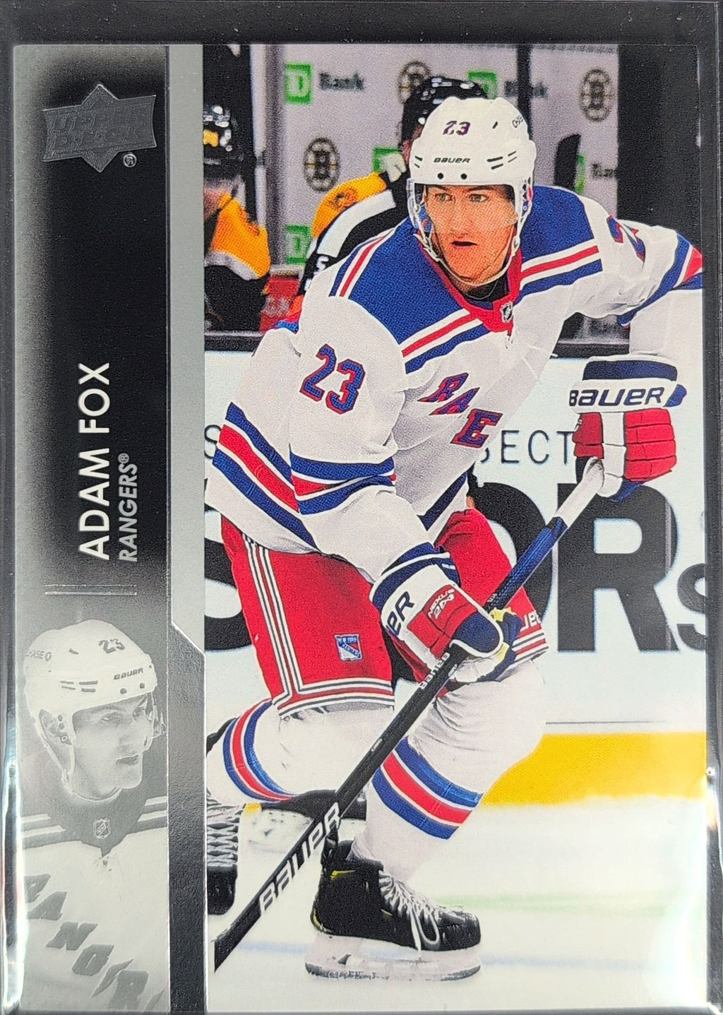 Adam Fox 2021-22 Upper Deck #120 New York Rangers - front image
