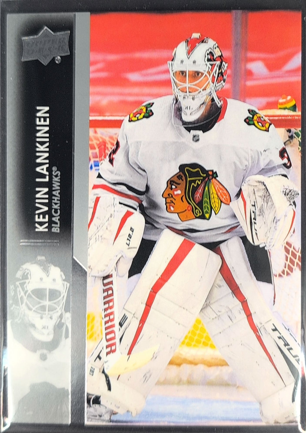 2021-22 Upper Deck Kevin Lankinen #43 Chicago Blackhawks front