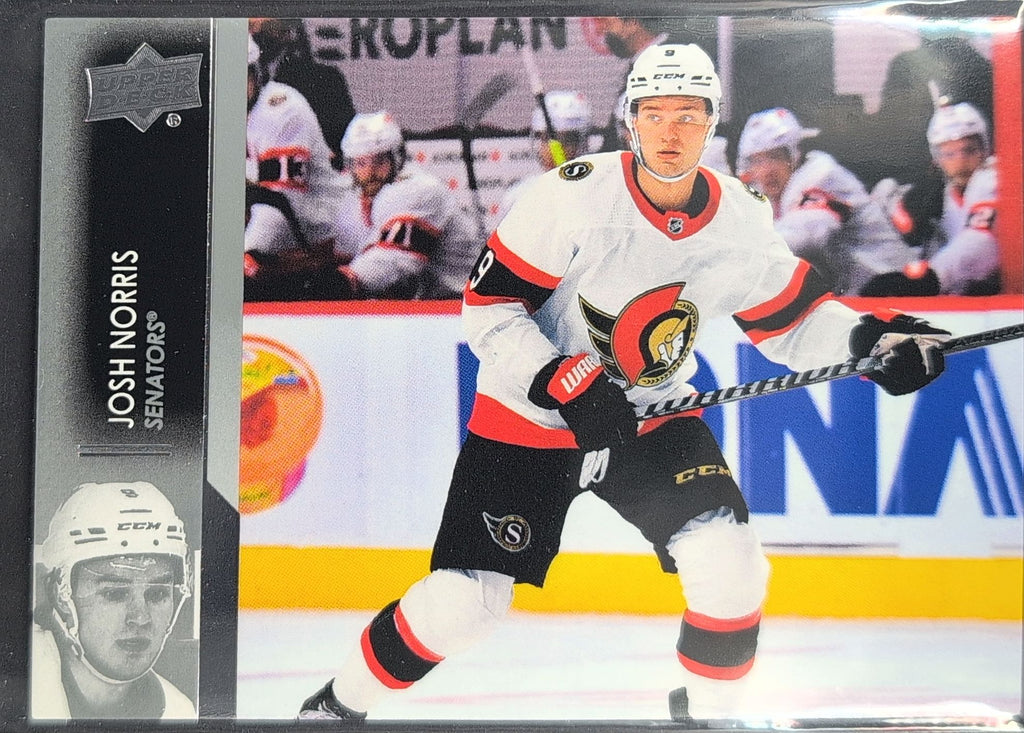 2021-2022 Upper Deck Josh Norris #129 Ottawa Senators front