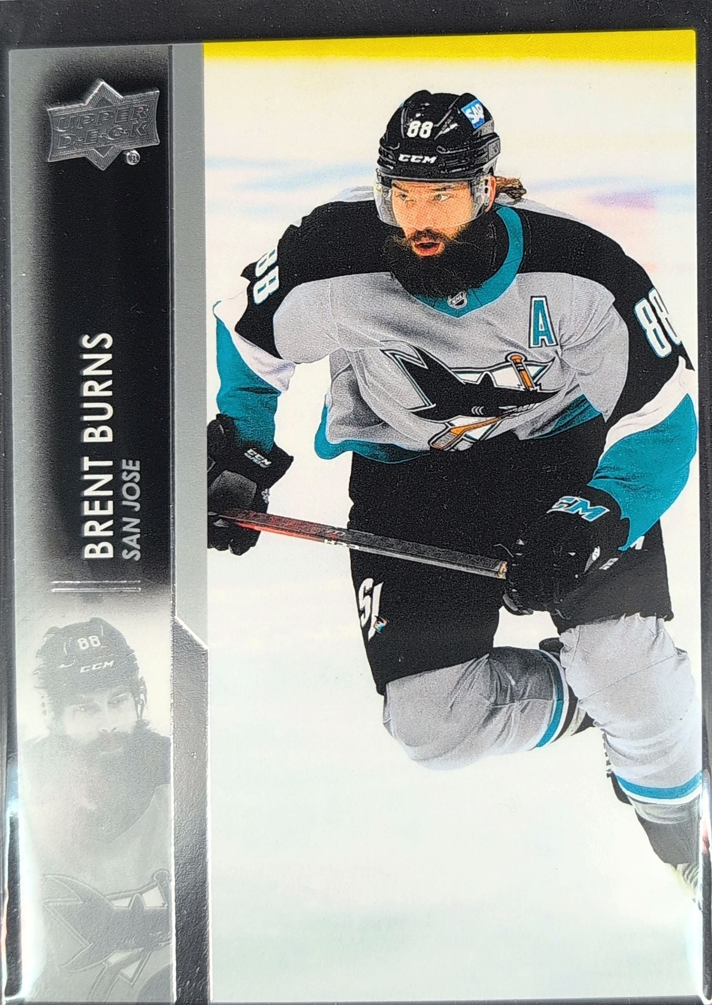 2021-2022 Upper Deck Brent Burns #147 San Jose Sharks front