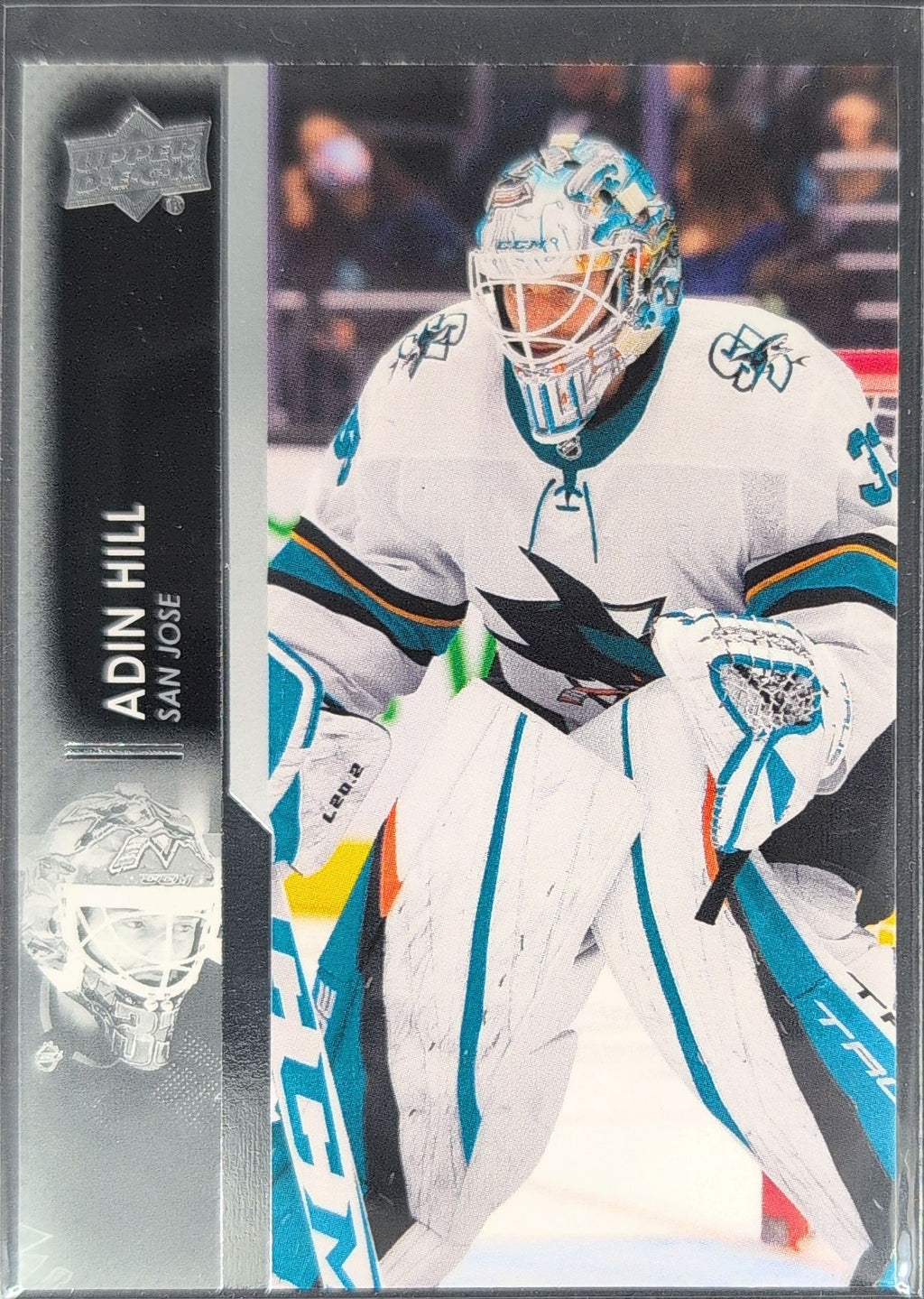 2021-22 Upper Deck Adin Hill #624 San Jose Sharks front