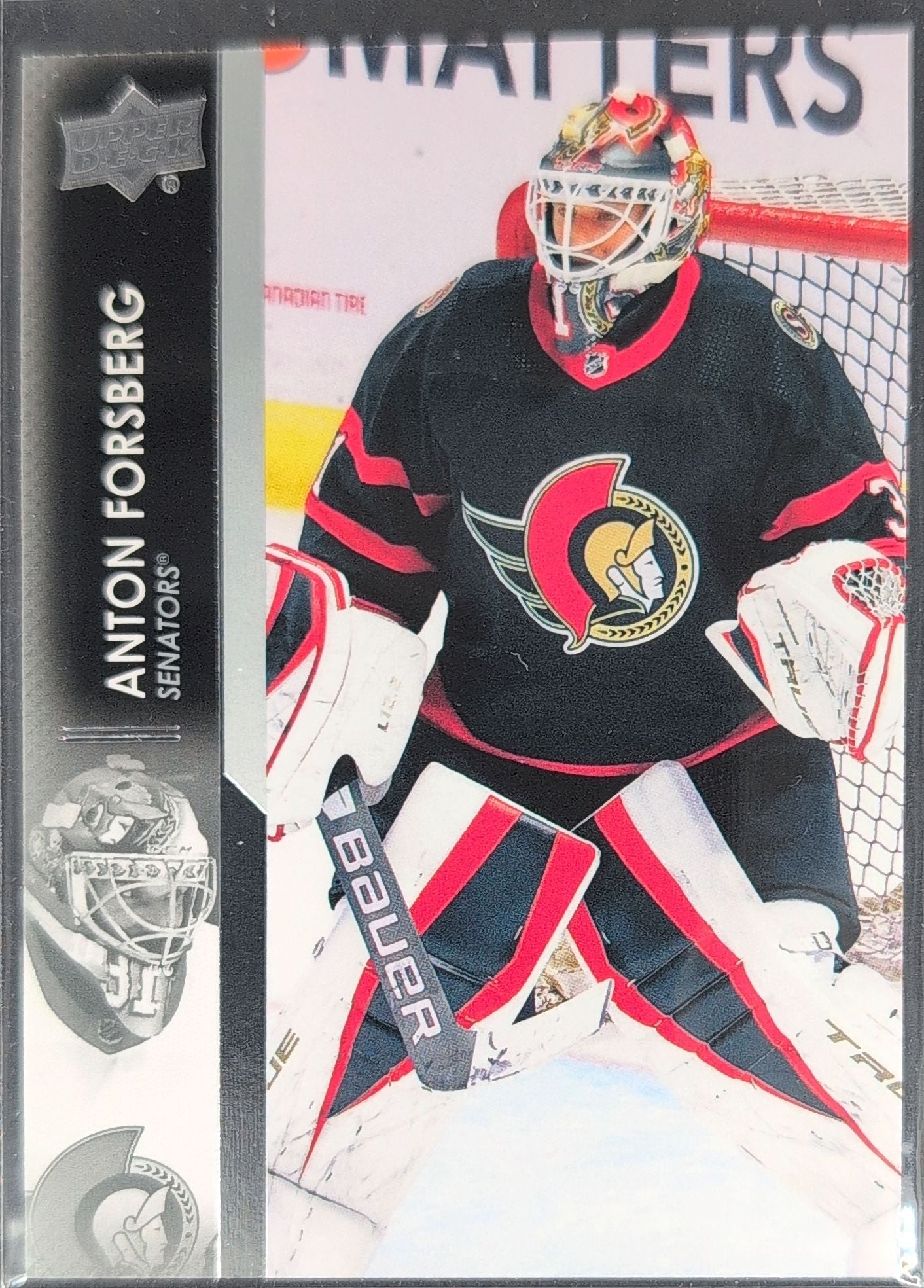 2021-22 Upper Deck Anton Forsberg #607 Ottawa Senators front