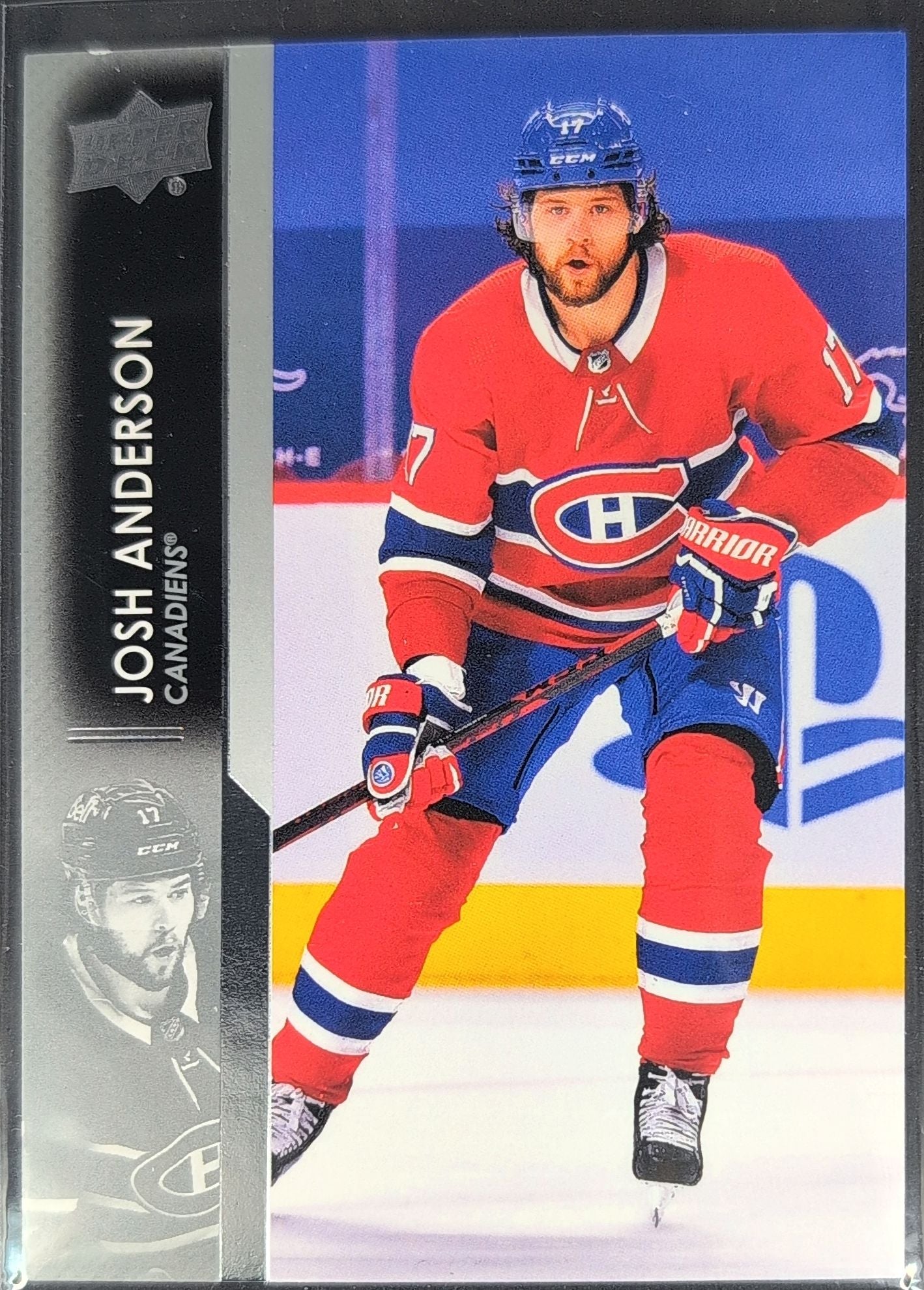 2021-2022 Upper Deck Josh Anderson #95 Montreal Canadiens front
