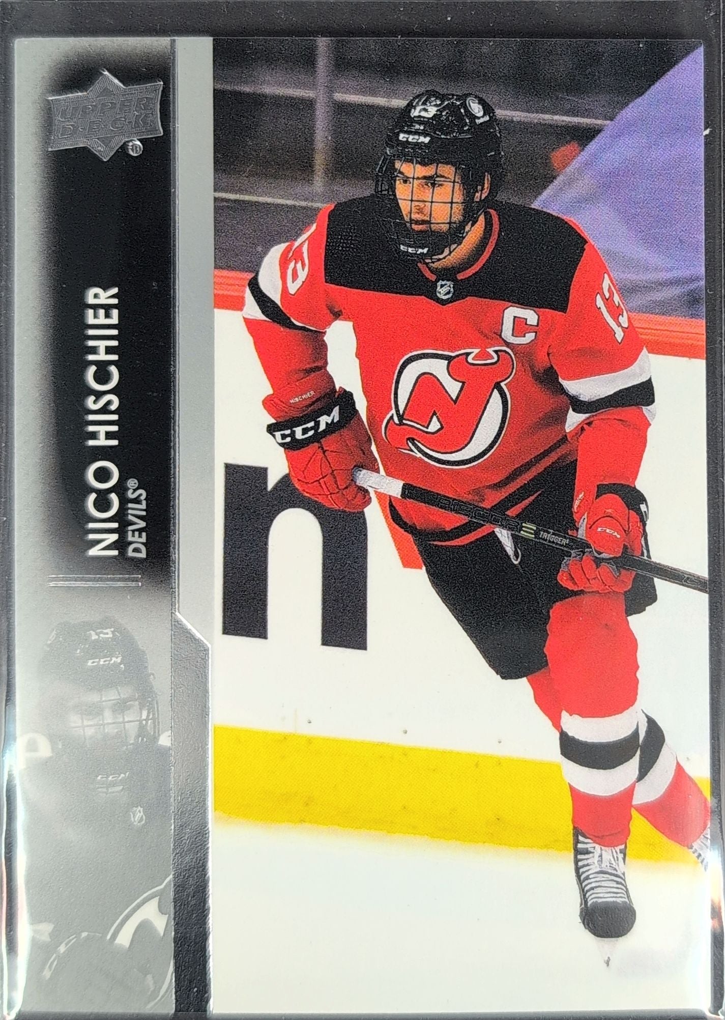 2021-2022 Upper Deck Nico Hischier #109 New Jersey Devils front