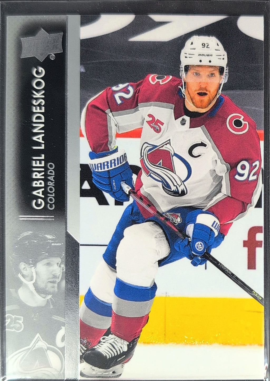 2021-2022 Upper Deck Gabriel Landeskog #49 Colorado Avalanche front