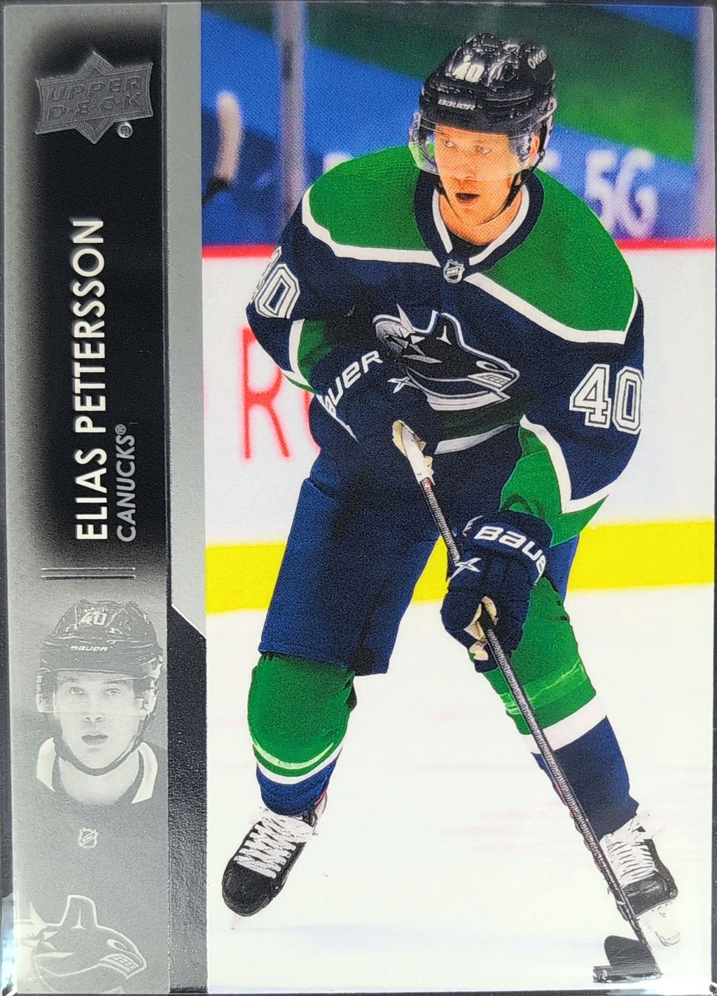2021-2022 Upper Deck Elias Pettersson #179 Vancouver Canucks front