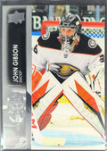 2021-2022 Upper Deck John Gibson #3 Anaheim Ducks front