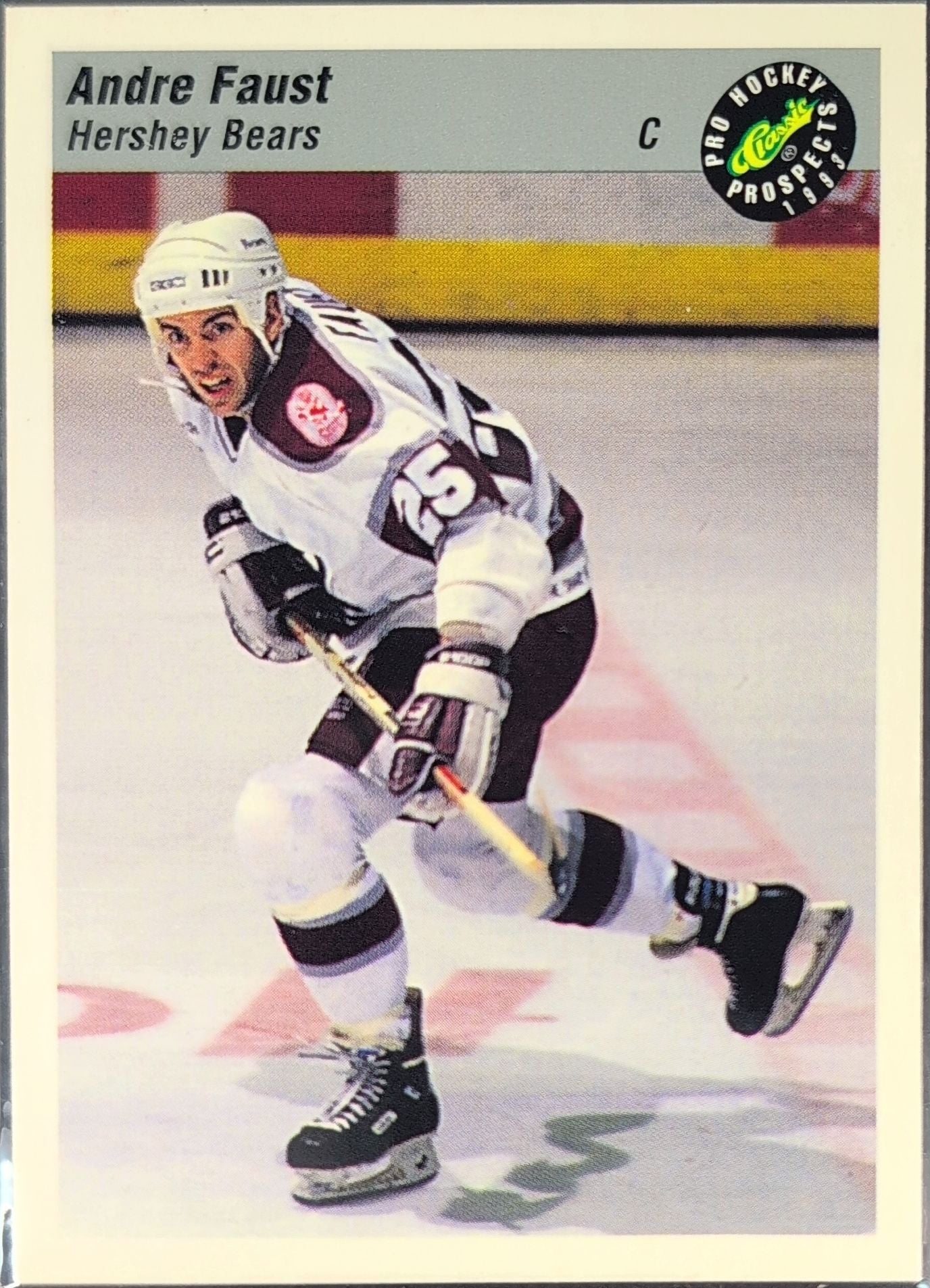 1993 Classic Pro Prospects Andre Faust #47 Hershey Bears front