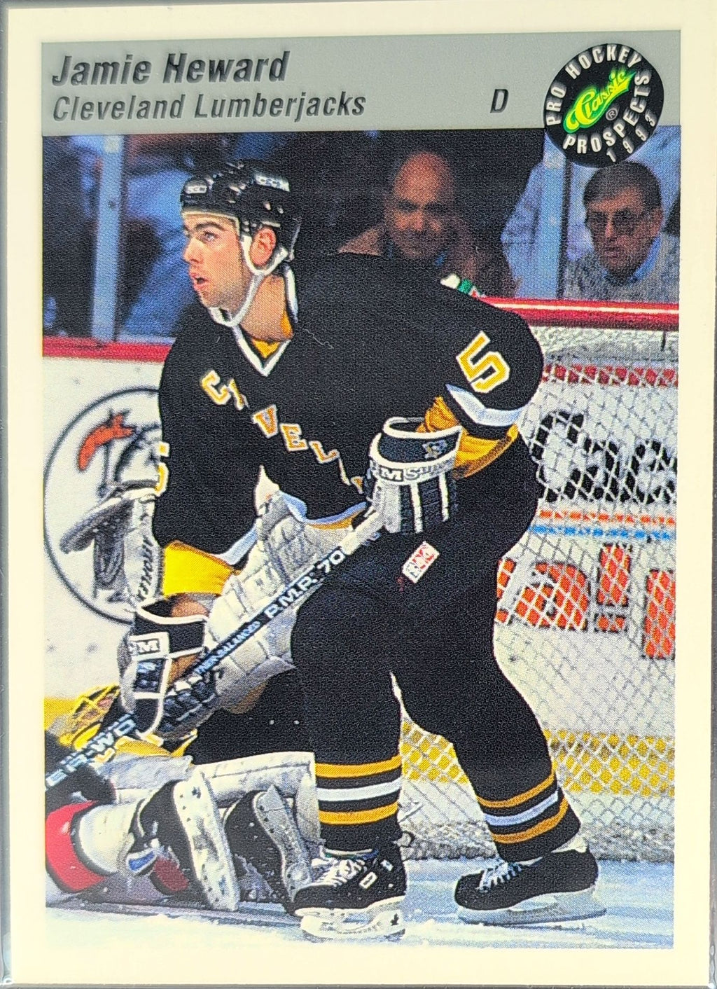 1993 Classic Pro Prospects Jamie Heward #107 Cleveland Lumberjacks front