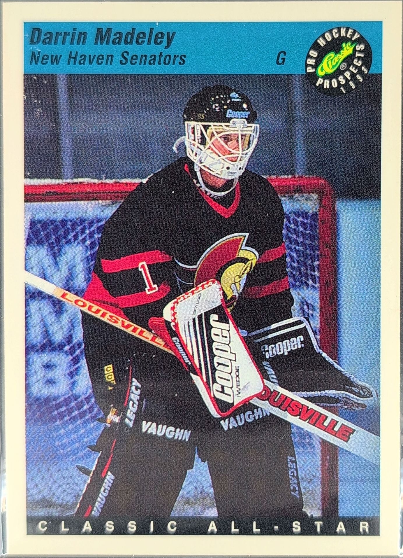 1993 Classic Pro Prospects Darrin Madeley #40 New Haven Senators front