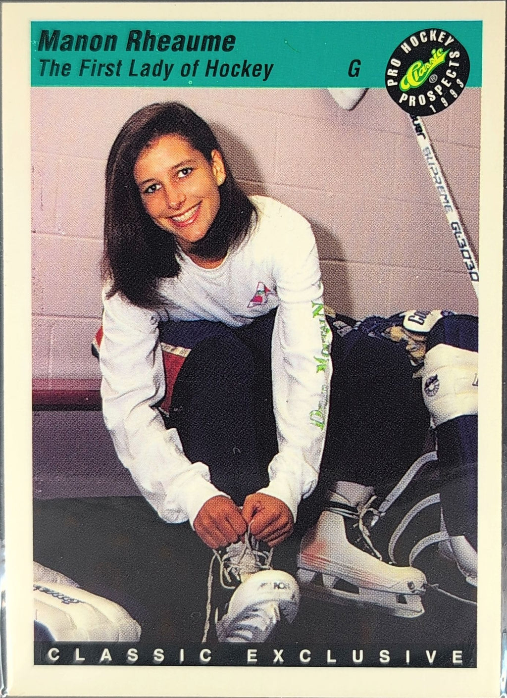 1993 Classic Pro Prospects Manon Rheaume #3 Tampa Bay Lightning front