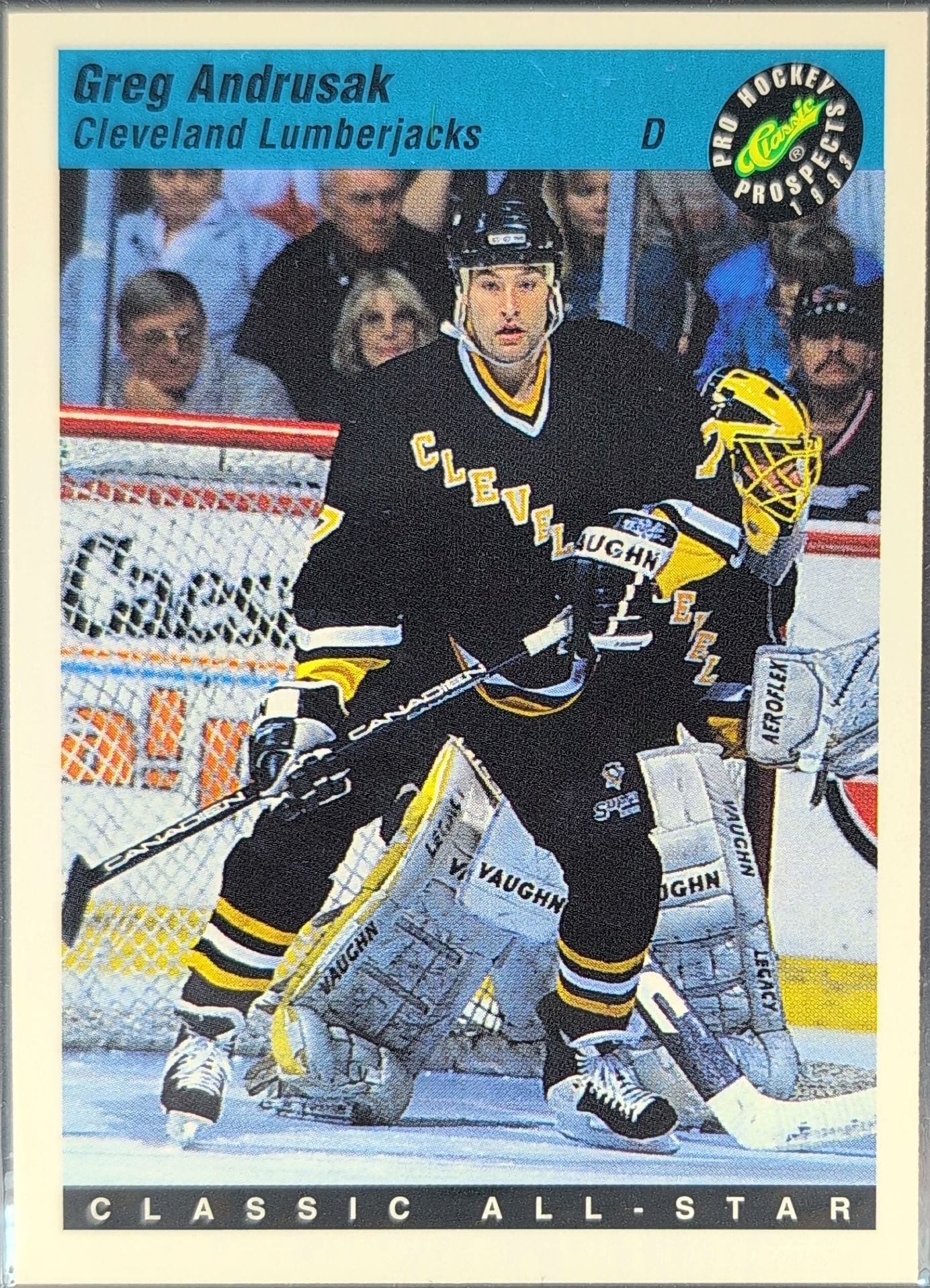1993 Classic Pro Prospects Greg Andrusak #110 Cleveland Lumberjacks front