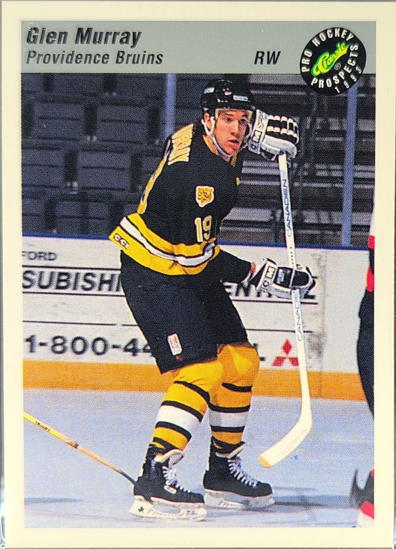 1993 Classic Pro Prospects Glen Murray #89 Providence Bruins front