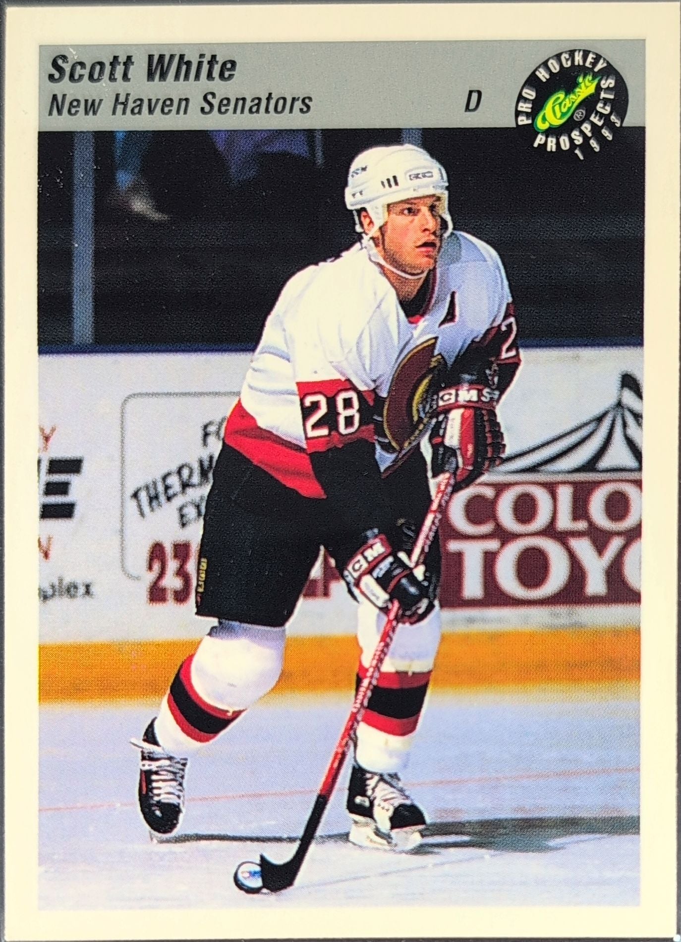1993 Classic Pro Prospects Scott White #56 New Haven Senators front