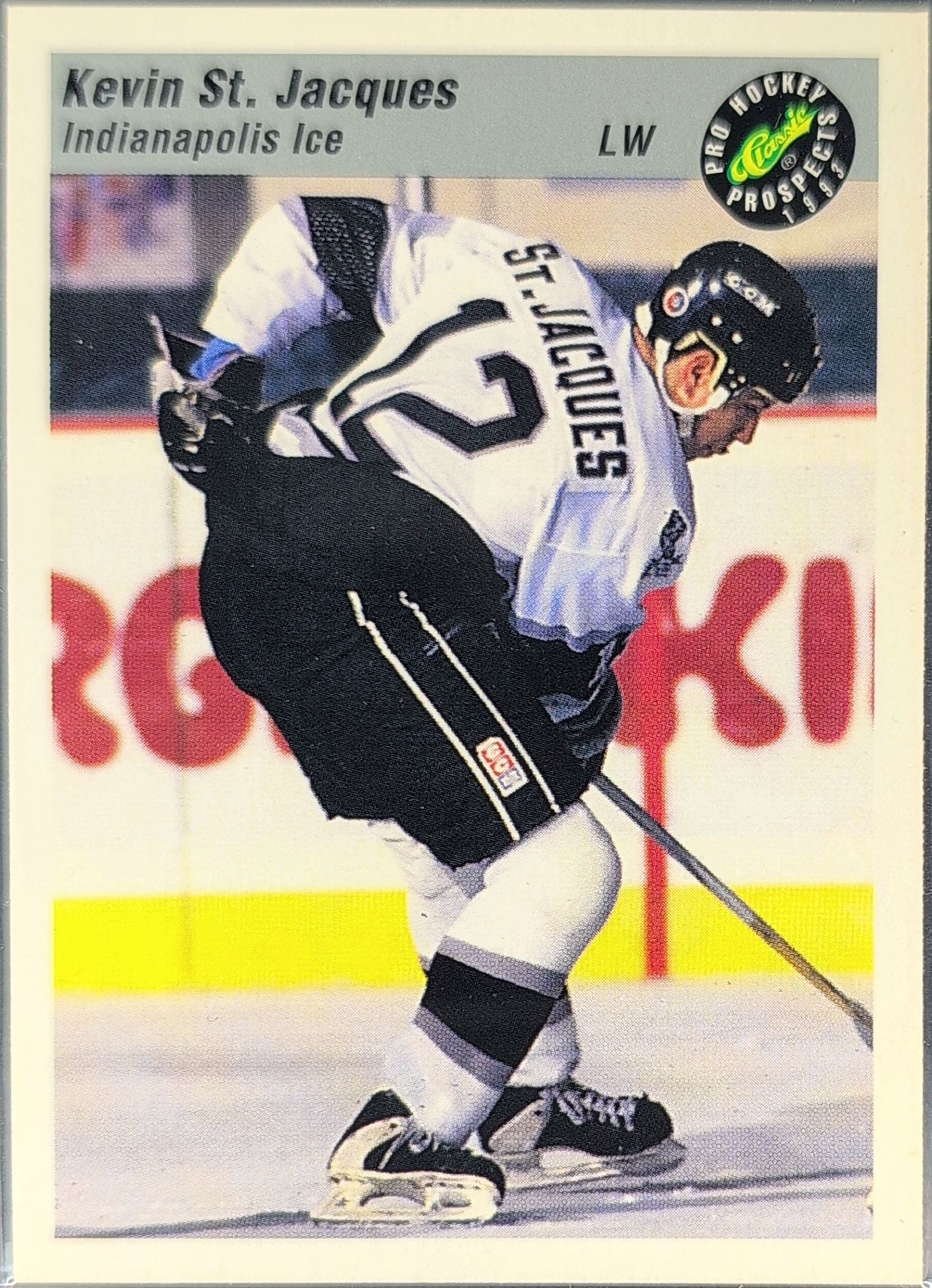 1993 Classic Pro Prospects Kevin St. Jacques #136 Indianapolis Ice front