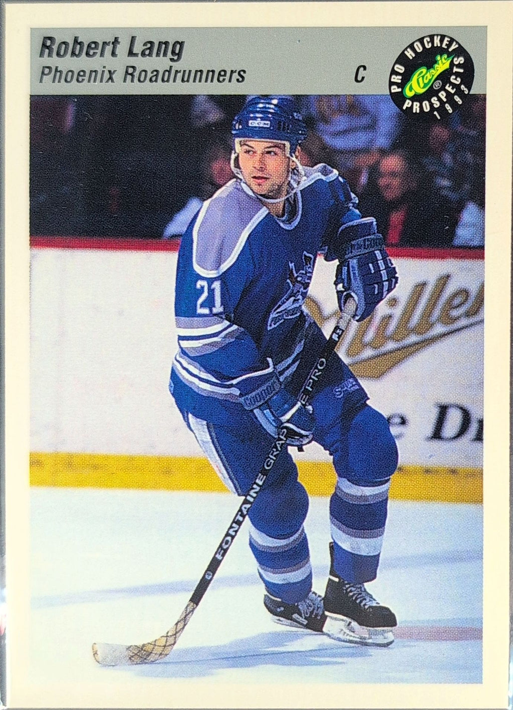1993 Classic Pro Prospects Robert Lang #46 Phoenix Roadrunners front
