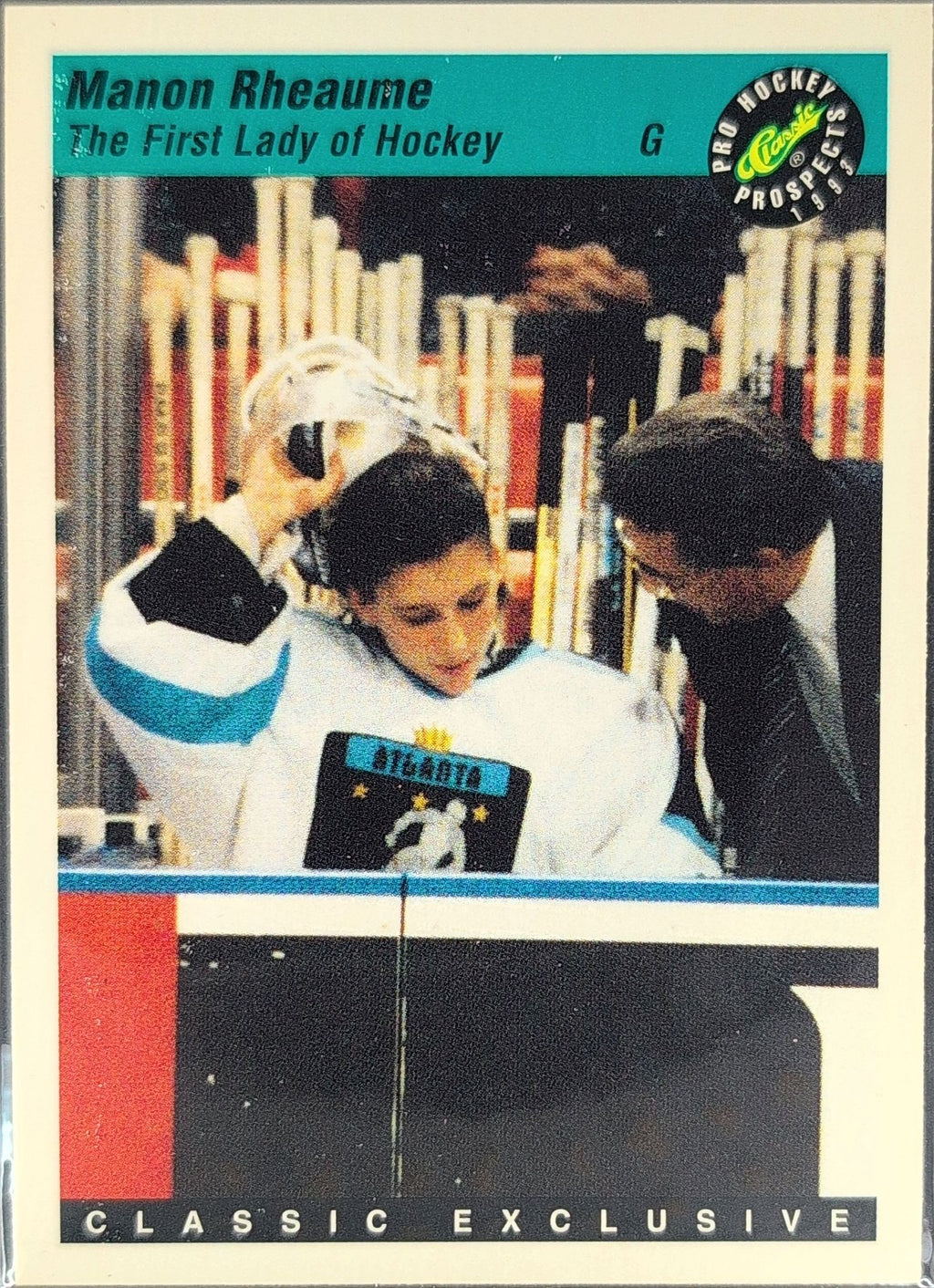 1993 Classic Pro Prospects Manon Rheaume #6 Atlanta Knights front