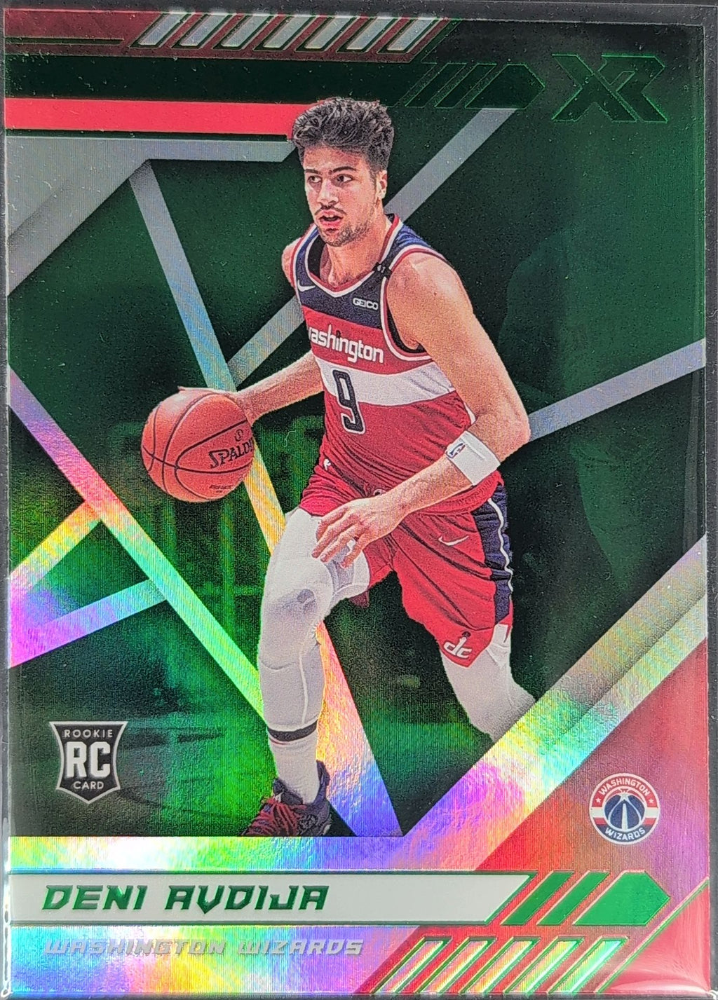2020-21 Panini Chronicles Deni Avdija #287 Green RC Washington Wizards front