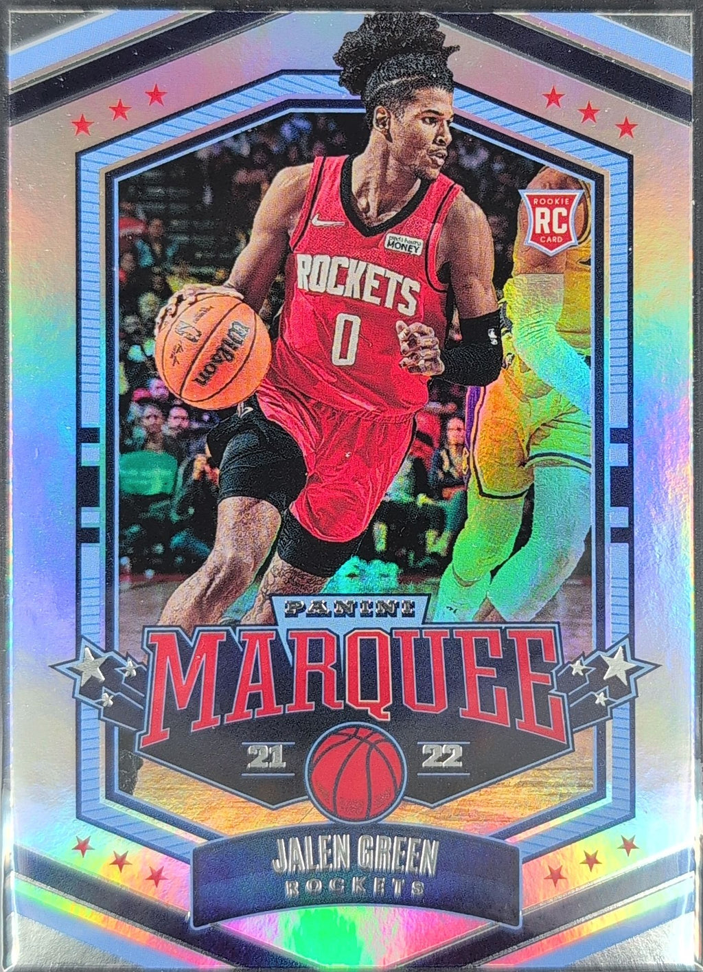 2021-22 Panini Chronicles Jalen Green #366 Silver RC Houston Rockets front