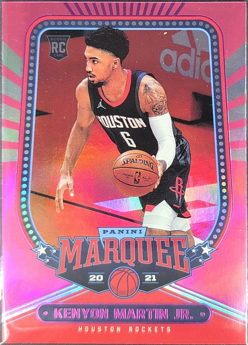 2020-21 Panini Chronicles Kenyon Martin Jr. #255 Pink RC Houston Rockets front