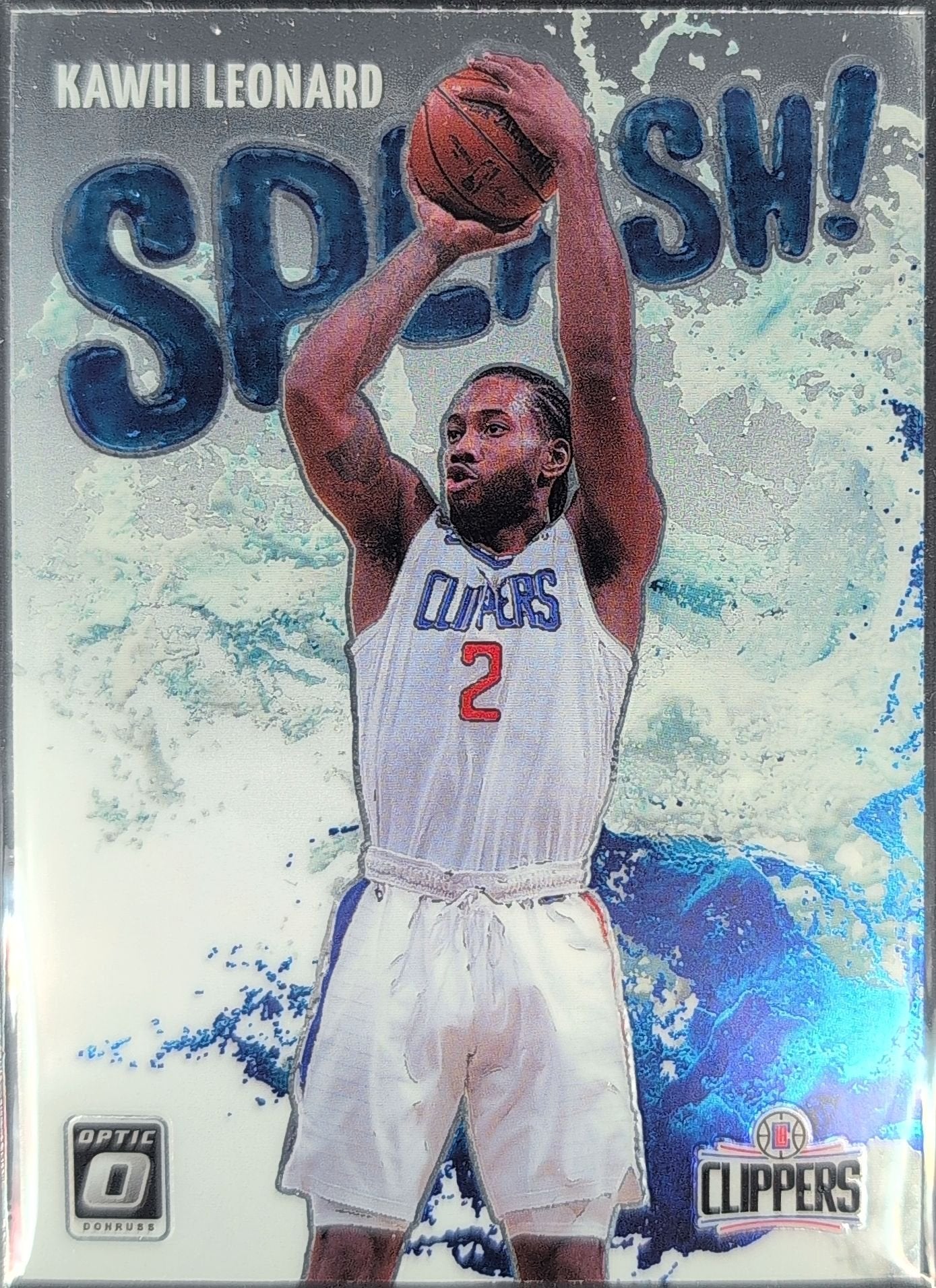 Kawhi Leonard 2021-22 Donruss Optic #15 Splash! Los Angeles Clippers - front image