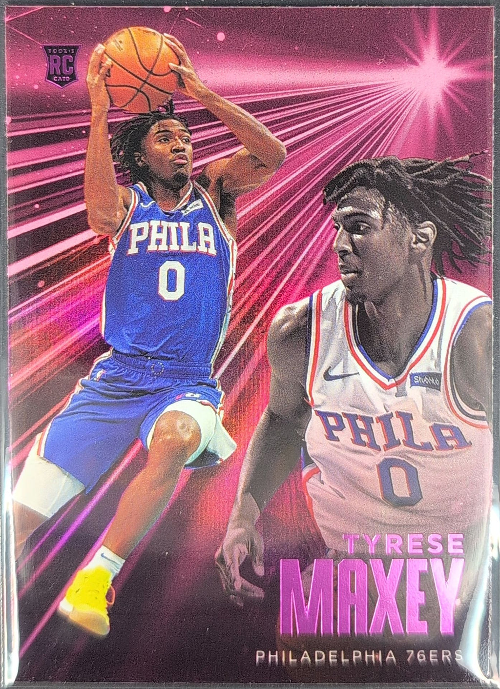 2020-21 Panini Chronicles Tyrese Maxey #208 Bronze RC Philadelphia 76ers front