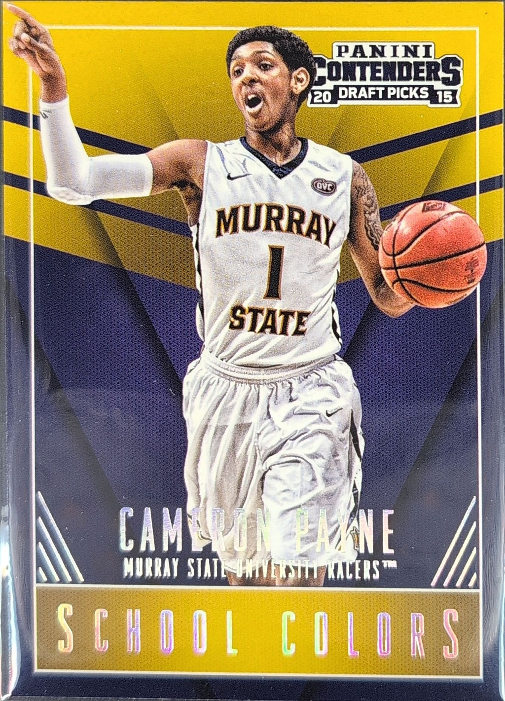 Cameron Payne 2015 Panini Contenders Draft Picks #7 School Colors Murray State Racers - front image