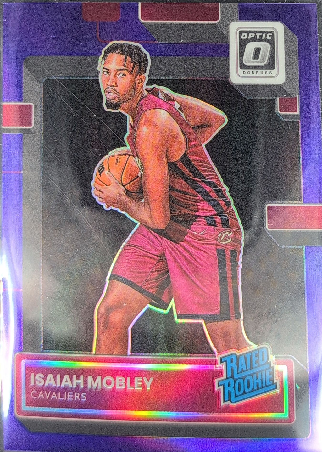 2022-23 Donruss Optic Isaiah Mobley #237 Purple Cleveland Cavaliers front