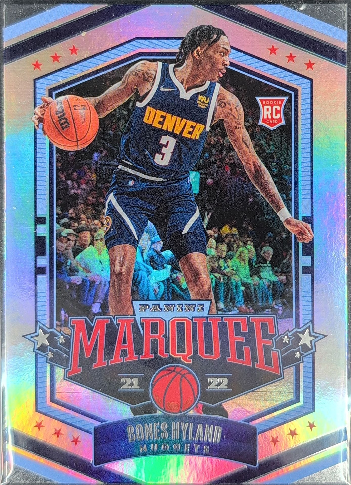 2021-22 Panini Chronicles Bones Hyland #339 Silver Denver Nuggets front