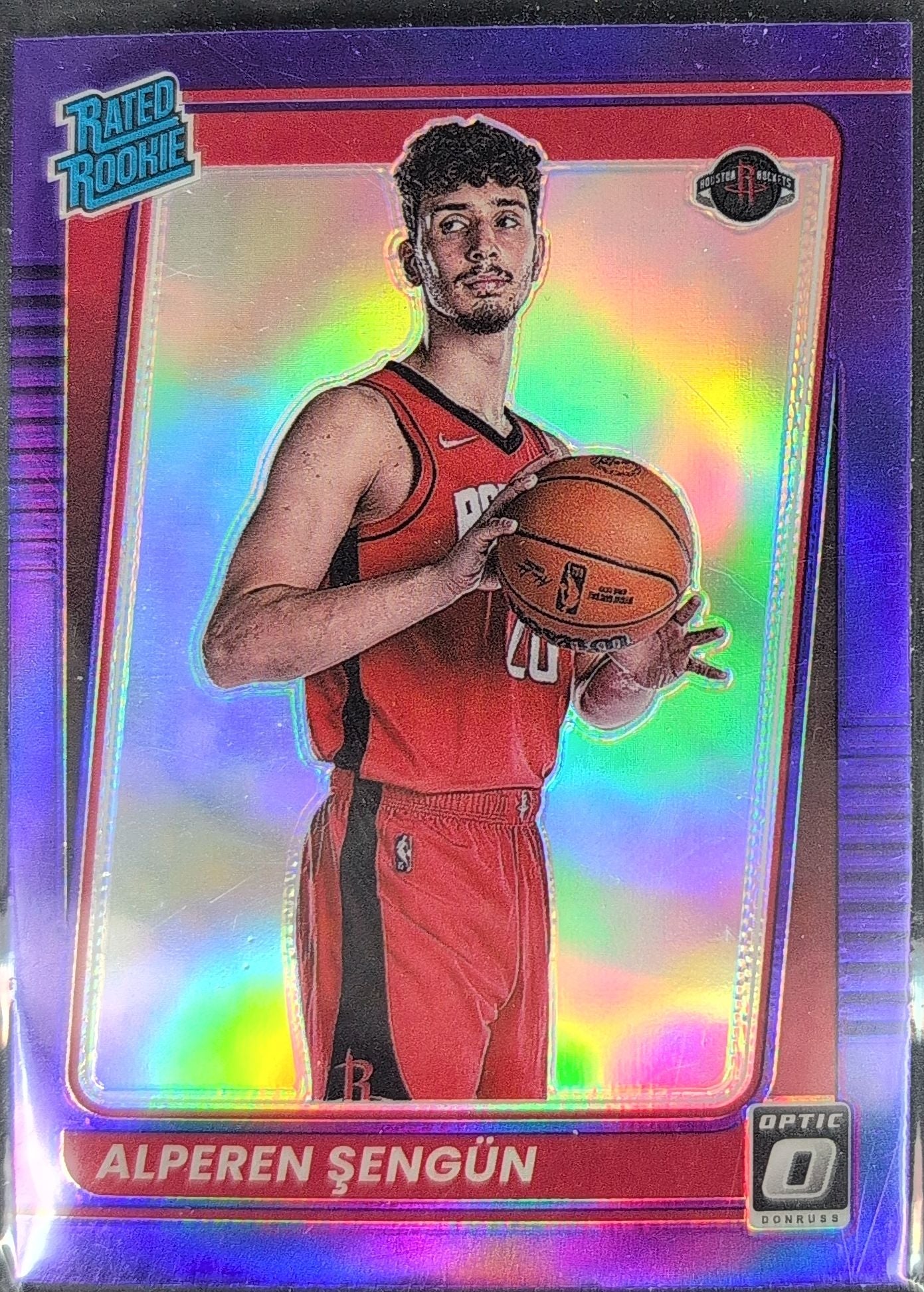 2021-22 Donruss Optic Alperen Sengun #169 Purple RC Houston Rockets front