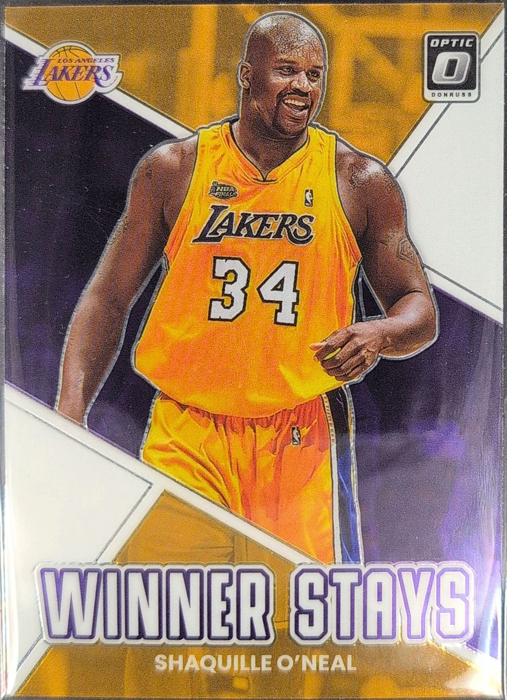 Shaquille O'Neal 2022-23 Donruss Optic #11 Winner Stays Los Angeles Lakers - front image