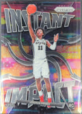 Joshua Primo 2021-22 Panini Prizm #12 Instant Impact Prizms Green San Antonio Spurs - front image
