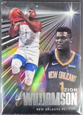 2020-21 Panini Chronicles Zion Williamson #232 Purple SN New Orleans Pelicans front