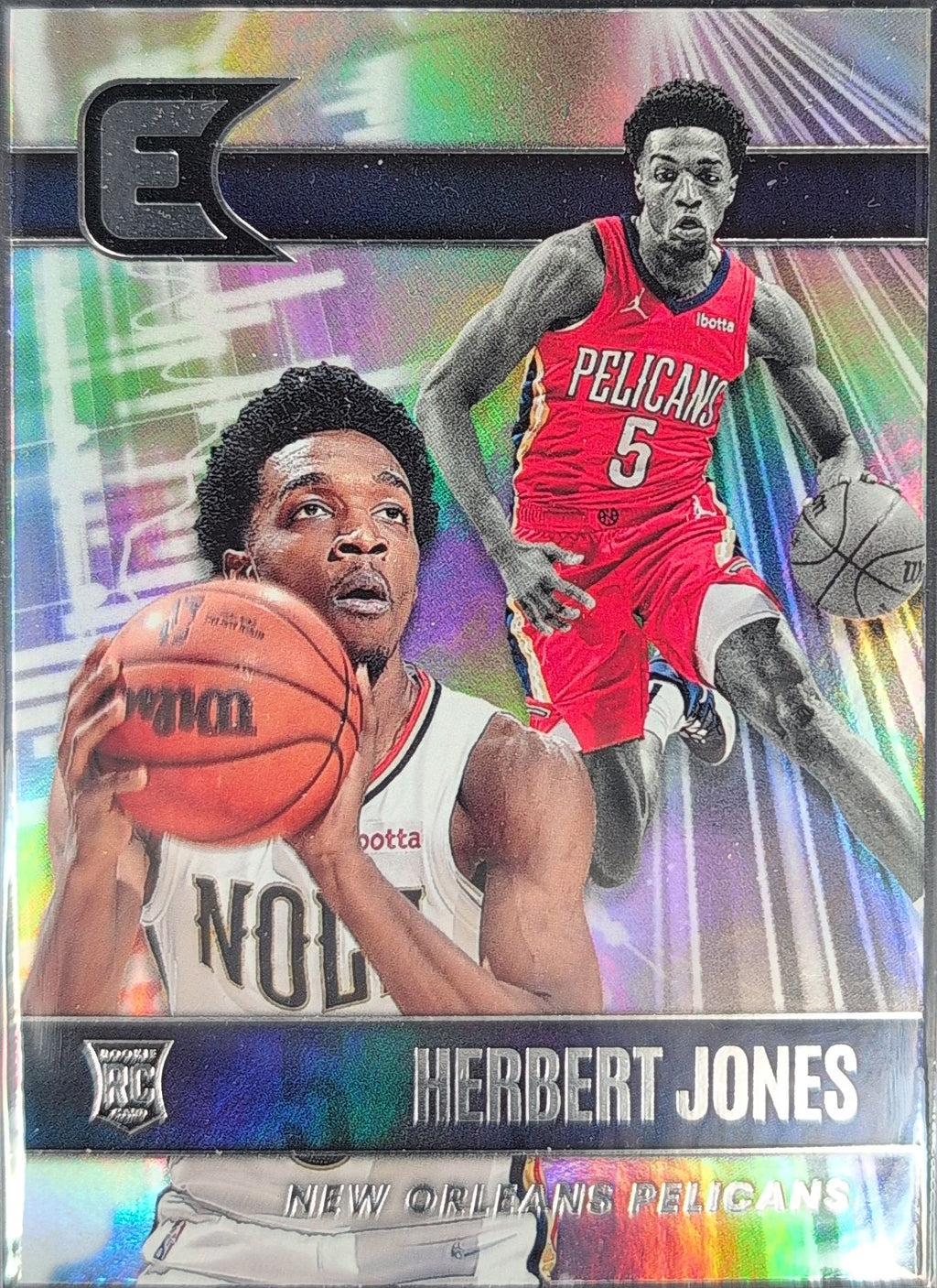 2021-22 Panini Chronicles Herbert Jones #320 Silver New Orleans Pelicans front
