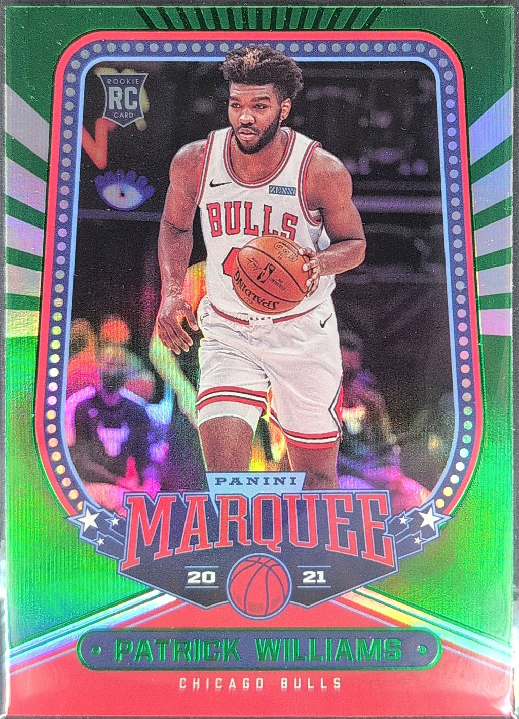 2020-21 Panini Chronicles Patrick Williams #261 Green RC Chicago Bulls front