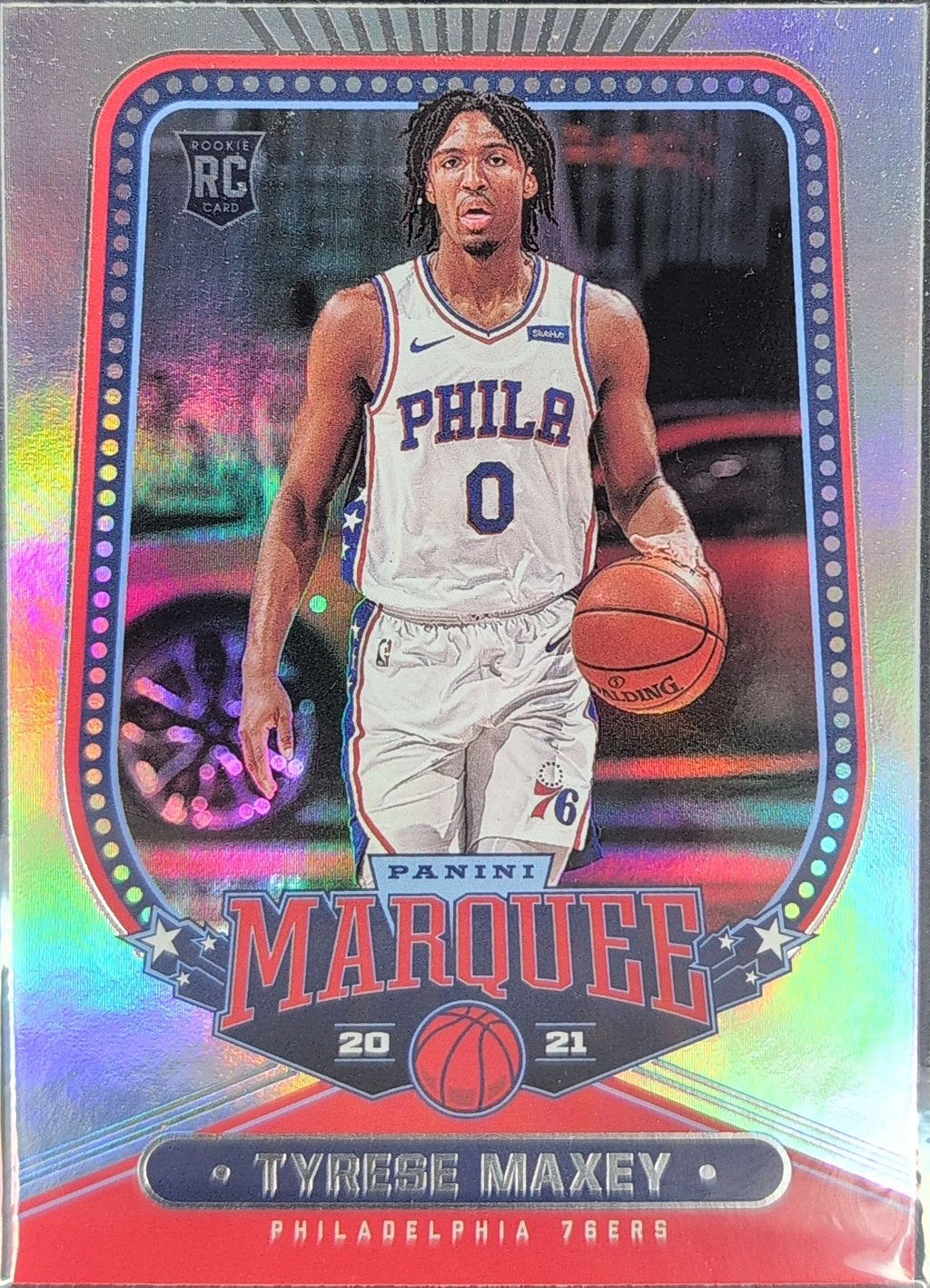 2020-21 Panini Chronicles Tyrese Maxey #260 Bronze RC Philadelphia 76ers front
