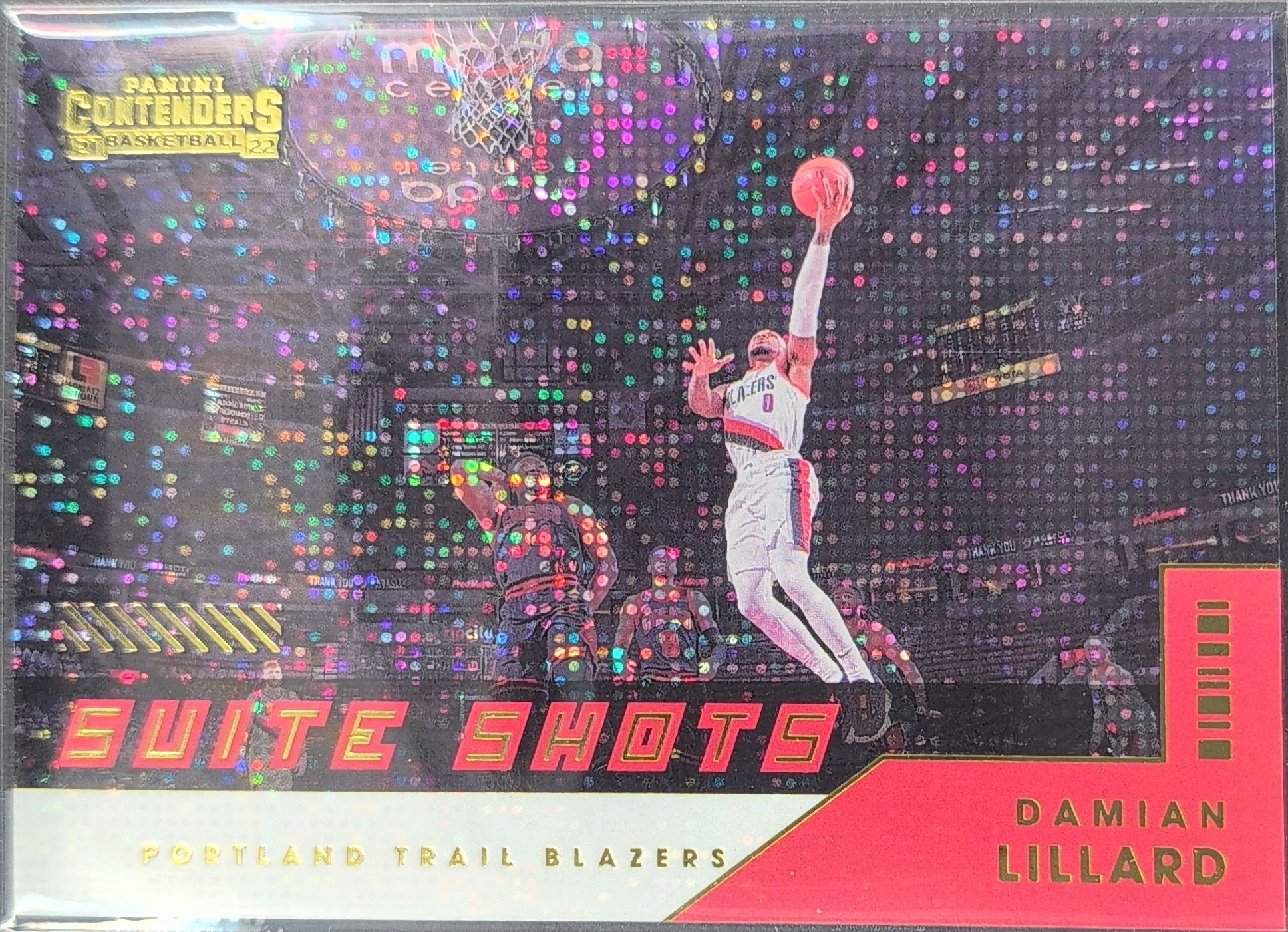 Damian Lillard 2021-22 Panini Contenders #7 Suite Shots Portland Trail Blazers - front image