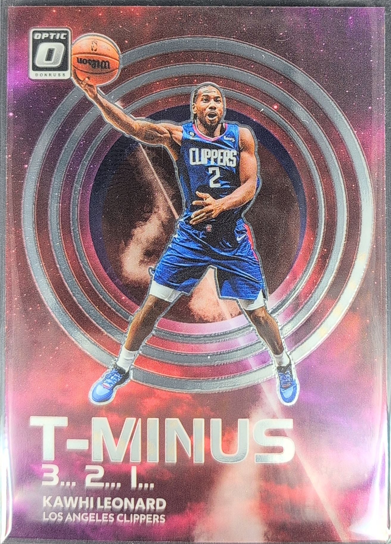 2022-23 Donruss Optic Kawhi Leonard #12 T-Minus 3...2...1... Holo Los Angeles Clippers front