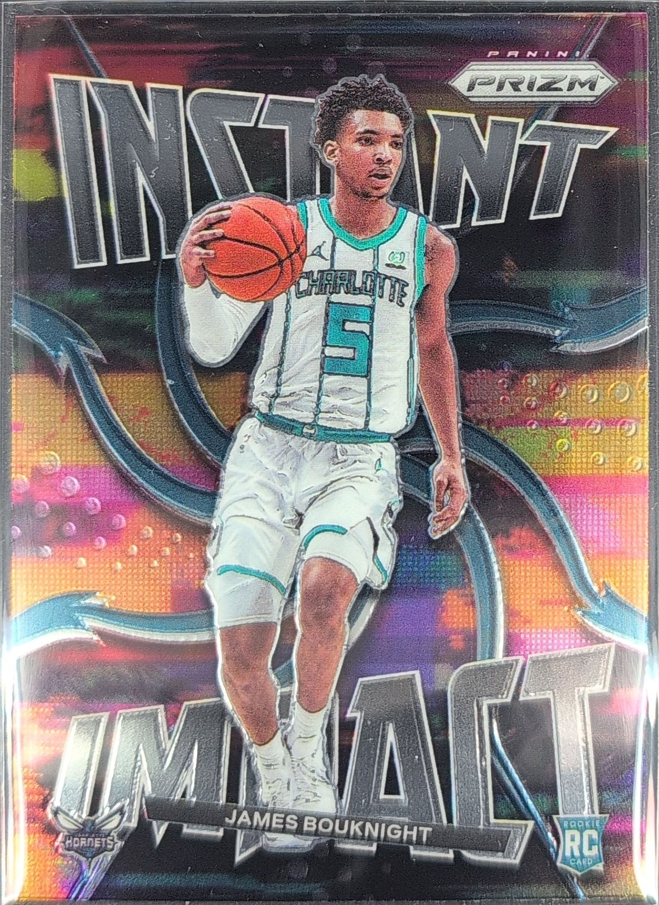James Bouknight 2021-22 Panini Prizm #8 Instant Impact Charlotte Hornets - front image